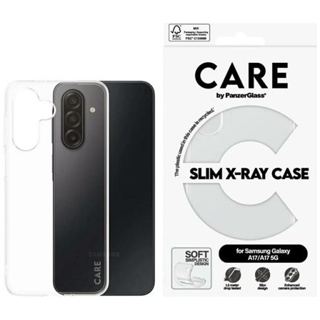CARE by PanzerGlass Muoti X-Ray Kotelo Samsung Galaxy M17 5G / A17 / A17 5G - Läpinäkyvä