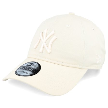New Era - MLB - White - unconstructed - Cap - New York Yankees League Essential 9TWENTY Off White Dad Cap - Hatstore