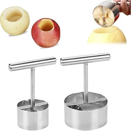 2 st rostfritt stål multifunktion Apple Pear Core Separator Köksverktyg, Apple Corer Tool, Rostfritt stål Apple Corer