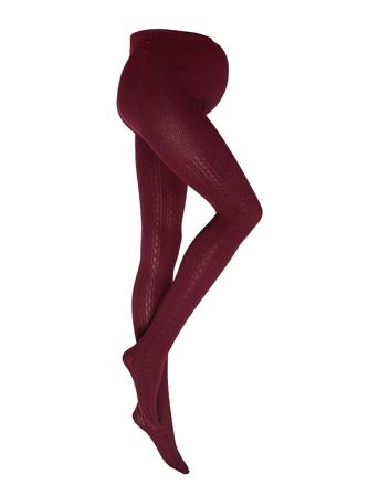 Tights Small Cable Mom Lingerie Pantyhose & Leggings Punainen Lindex