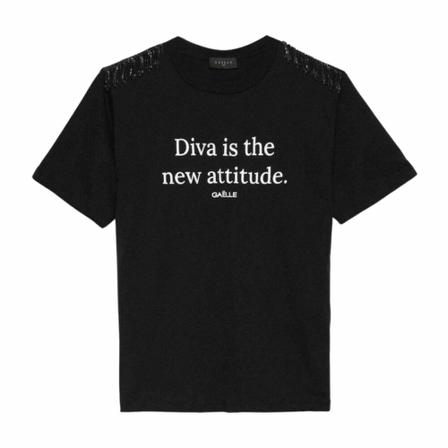 Gaëlle Paris T-Shirts Sort, Dame