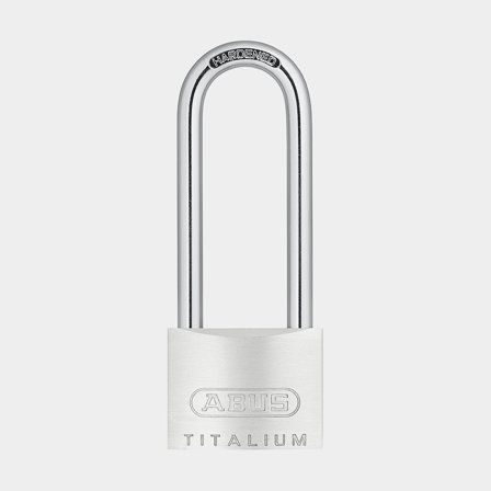 Hangslot ABUS 54TI/40HB63, met lange beugel, Ø6.5 mm, zilver