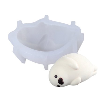 Søt 3D Silikon Mousse Kakeform Bjørn Hund Flodhest for Crocodile Dolphin Rabbit Sh