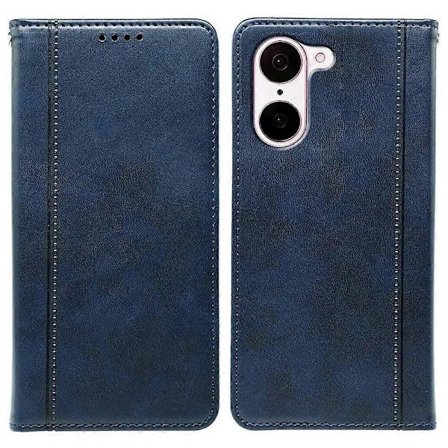 Til OnePlus Nord CE5 5G Ace 5 Racing 5G Telefon Cover Skjult Magnetisk Spænde Kalveskind Telefon Beskyttelses Cover (Blå, Blå)