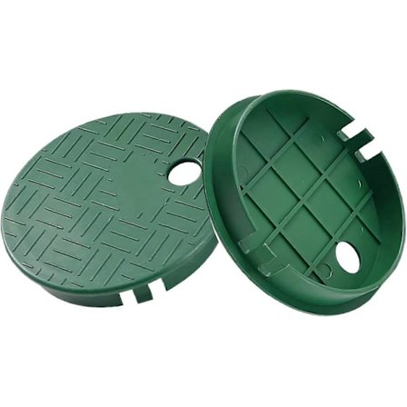 2-pakning sprinkler ventil deksel grønn sprinkler deksel irrigasjonsventilboks deksel 6-tommers drivhusdeksel sprinkler ventilboks deksel