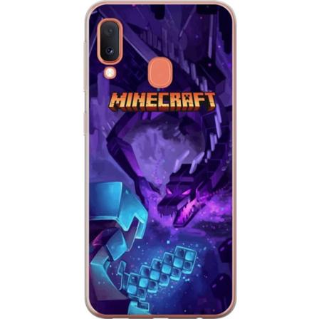 Samsung Galaxy A20e Gennemsigtig cover Minecraft