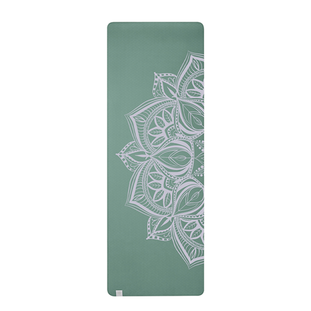 Gaiam Mandala Point Yogamåtte 6 mm Grøn