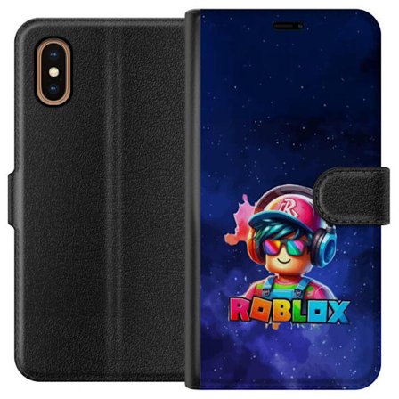 Kompatibelt Plånboksfodral till Apple Apple iPhone XS Max Roblox Space Explorer Design utformad i ett futuristiskt rymdtema med färgstarka detaljer,