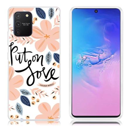 Deco Samsung Galaxy S10 Lite Cover - Blad og Blomst Multicolor