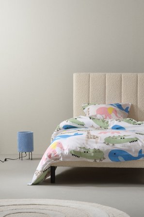 Jotex - Dynetrekk 140x200 Cm - Økologisk Patchwork-mønster - JILLIE - Kjøp Enkeltseng hos Jotex