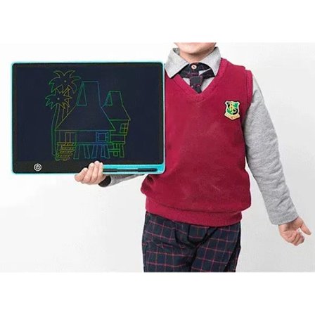 Digital Ritplatta för Barn - Praktiskt LCD, 16" Tablet - Uppladdningsbar - Färgglada linjer