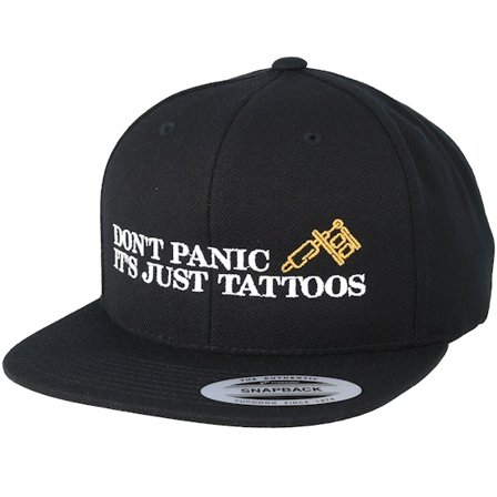 Tattoo Collective - Musta snapback Lippis - No Panic Black Snapback @ Hatstore