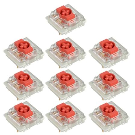 for GATERON 2.0 KS-33 Lavprofilbryter 3Pin Blå Rød Brun RGB Mekanisk tastaturbryter Tilpasset Hot Swap DIY