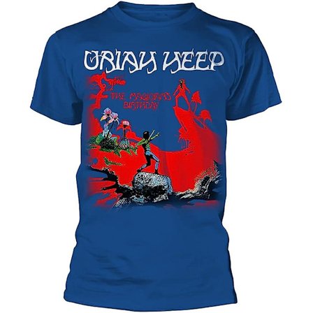 Uriah Heep T-shirt Salisbury Album Cover Band Logo Official Mens Black