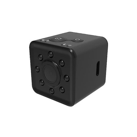 Mini Wifi Kamera Full HD 1080P Vattentät Videoinspelare Mörkerseende 155 Graders Vidvinkel Svart YEMAESRE