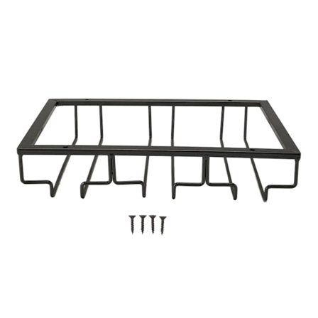 Rauta taide ylösalaisin viinilasi pidike eurooppalainen tyyli ripustus viinilasi teline kaapin alle musta