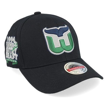 Mitchell & Ness - NHL Schwarz adjustable Cap - Hatstore Exclusive x Hartford Whalers 1994 Entry Draft Black Adjustable @ Hatstore