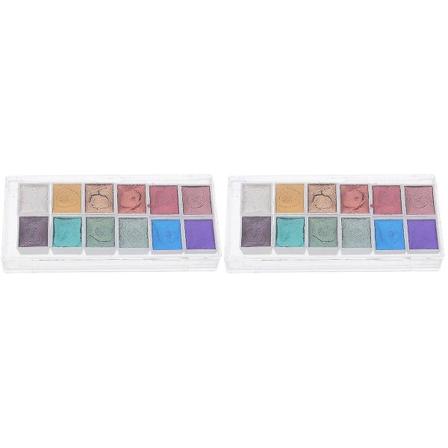 3 Bokser Jernboks Emballasje Vannfarge Solid Vannfargemaling Pigment Malingforsyninger 2 oxe1X1.6X1 2 oxe 1X1.6X1.9CM