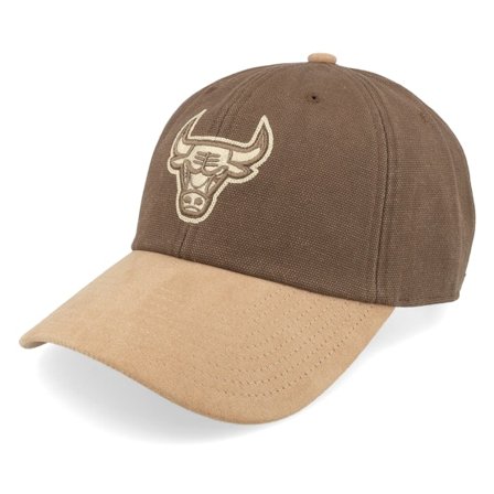 Mitchell & Ness - Marrón unconstructed Gorra - Chicago Bulls Lux Chain Brown Dad Cap @ Hatstore