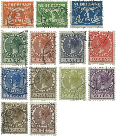 Holland 1926-1927 - Roltandingzegels NVPH R19-R31 - Stemplet