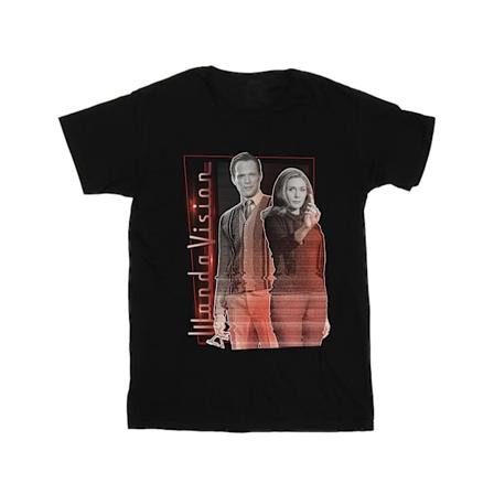 Marvel Mens WandaVision Interference Pose T-Shirt L Svart Black L