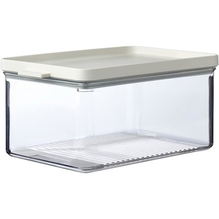 Cheese Box - Kylskåpslåda med lock - Ostförvaring - Lufttät kylbehållare med anti-kondensinsats