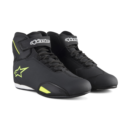 Motorradschuhe Alpinestars Sektor Schwarz/Gelb Fluo 38