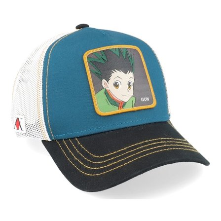 Capslab - Hunter X Hunter Gon Blue/White/Black Trucker Trucker Blue Cap - @ Hatstore