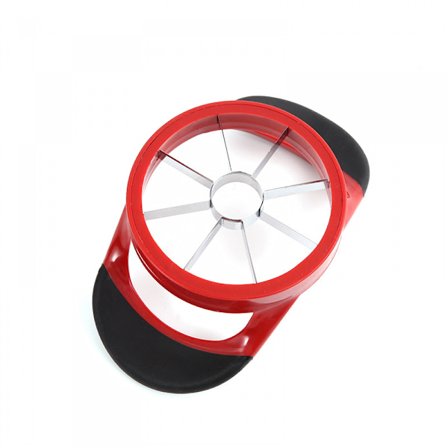 1PCS Äppelkärna Slicer Fruktskär Kniv 8 Rostfritt Stål Blad Halkskydd Handtag Kök Verktyg Röd
