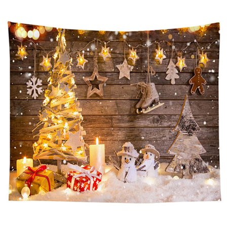 Bakgrund Fotografi Vinter, Fotobakgrund Jul Tyg, Tapestry Jul Fotorekvisita, Juldekoration Amerikansk Öppen Spis Foto