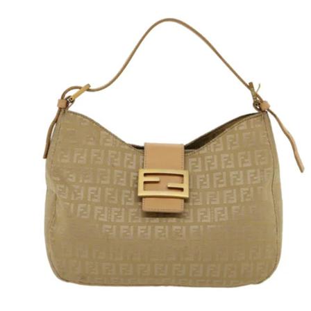 Fendi Vintage Pre-owned Canvas fendi-Tass , Beige , Dames , Maat: ONE Size Vintage Tassen