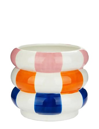 Balvi Keramisk Urtepotteskjuler Flyder, Flerfarvet 14,5 Cm - Multi/patterned - H:14.5CM