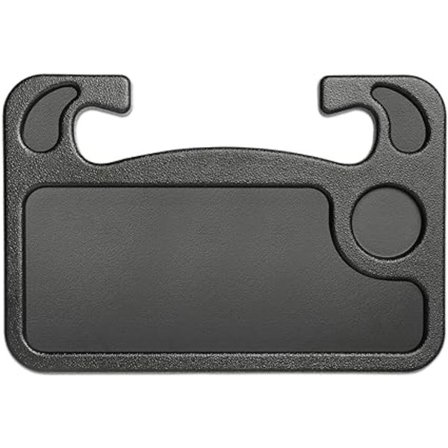 Spiseplate og svart grå bærbar PC-bil