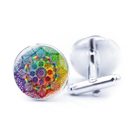 Mandala Manschettknappar Manschettknappar för män 3 3