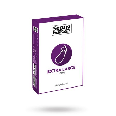 Secura: Extra Large 48 pcs condoms - Erotik Vuxen: Kondomer