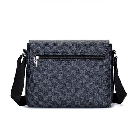 Herre skuldertaske koreansk mode ternet multifunktionel crossbody taske casual messenger taske rygsæk