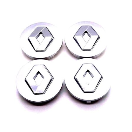 Grå Renault Bilhjul Center Caps Cover 60mm 4 Stk Til