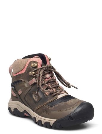Ke Ridge Flex Mid Wp W Timberwolf-Brick Dus Shoes Sport Shoes Outdoor/hiking Shoes Multi/mønstret KEEN