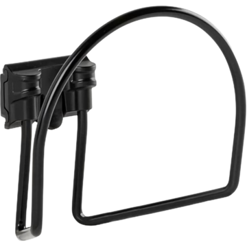 Slanghållare Toolflex med väggadapter Svart*