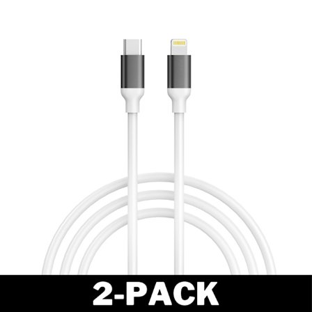 Stærkt 20W USB-C til Lightning-kabel Hvid - 2 meter