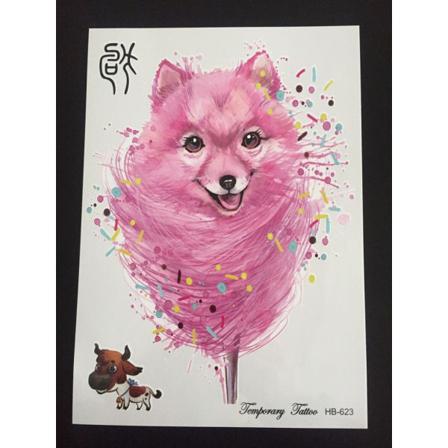 Tillfällig Tatuering 21 X 15cm - Mr Pink