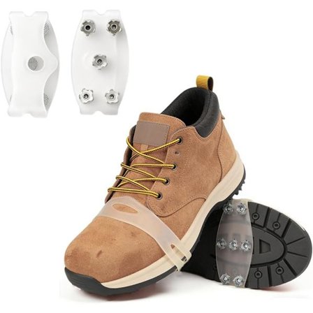 Universal skridsikre pigge, 2026 nye skridsikre sne-is-skopigge med 5 stålsøm, trækkraftklodser is-snegreb skridsikker silikone