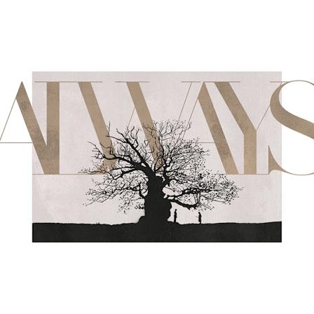 Harry Potter Always Print 30cm x 40cm Svart/Kräm Black/Cream 30cm x 40cm