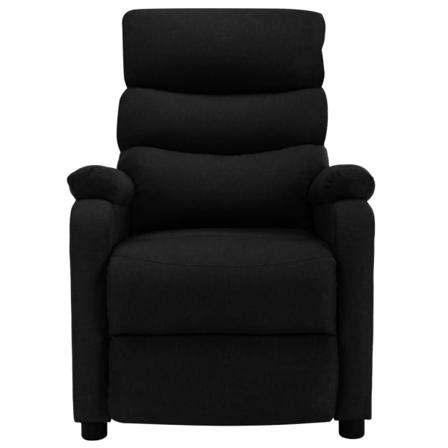 Vidaxl Elektrisk Massagefåtölj Svart Tyg Svart