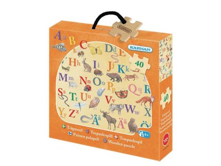 KÄRNAN Träpussel ABC - Lyreco - Skola och förskola - Lekmaterial - Pussel - Askpussel