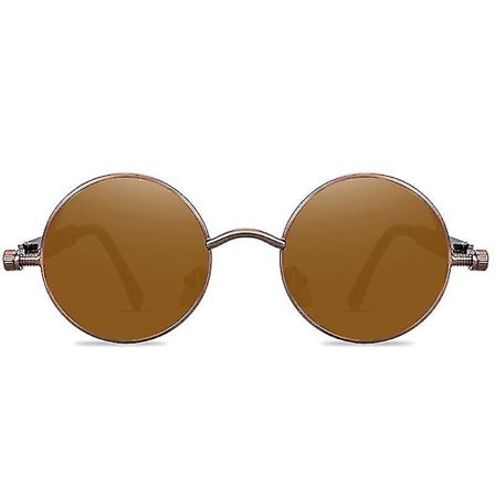 Adults Steampunk Cyberpunk Round Sunglasses Vintage Retro Circle Glasses