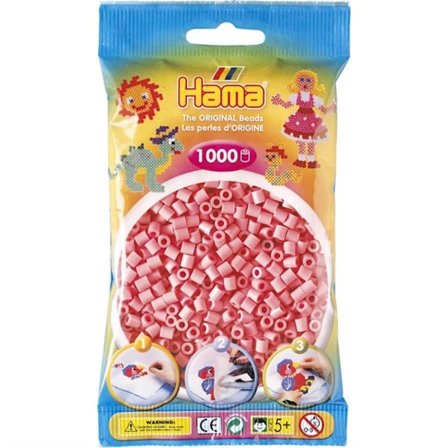 Hama Beads Midi 1000 stk, Lyserød