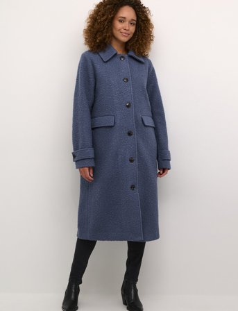 Kaffe Kaannelise Coat - Blue - 42