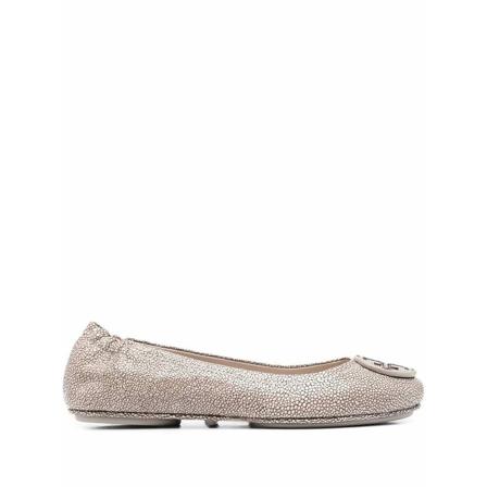 Tory Burch, Ballerinas Beżowy, Kobieta, Rozmiar: 38 EU