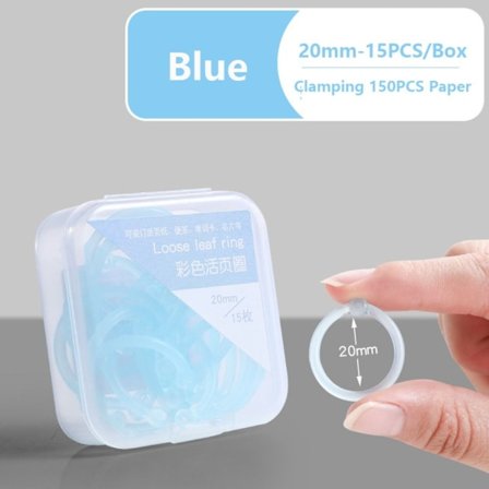 Ringpärmar Cirkel BLÅ 20MM-15ST 20MM-15ST